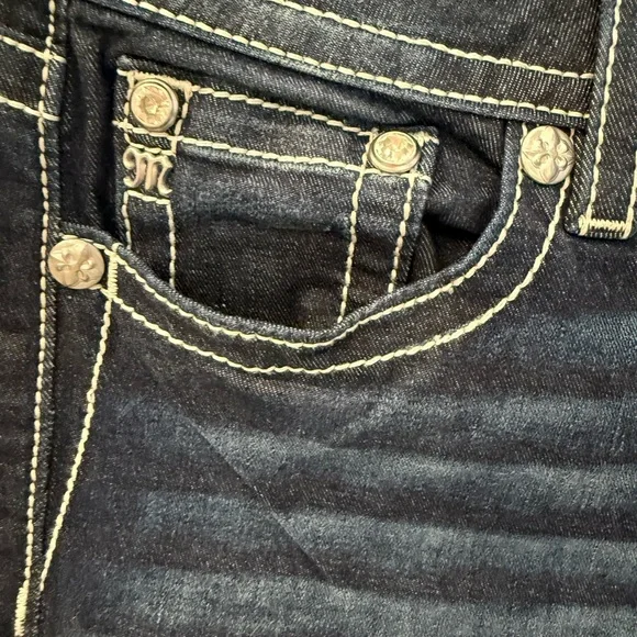 Miss Me - Dark Wash Boot Cut Jeans - 31/32 - Picture 4 of 7